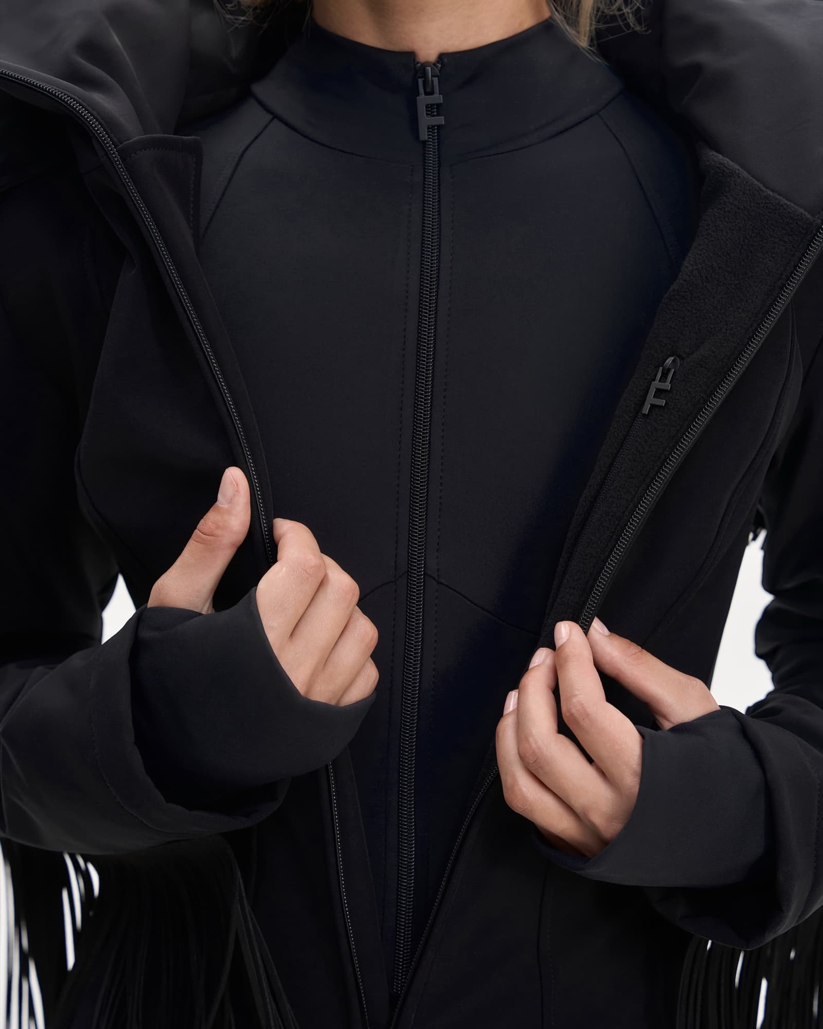 Ski jumpsuit AW.1 Black with fringe