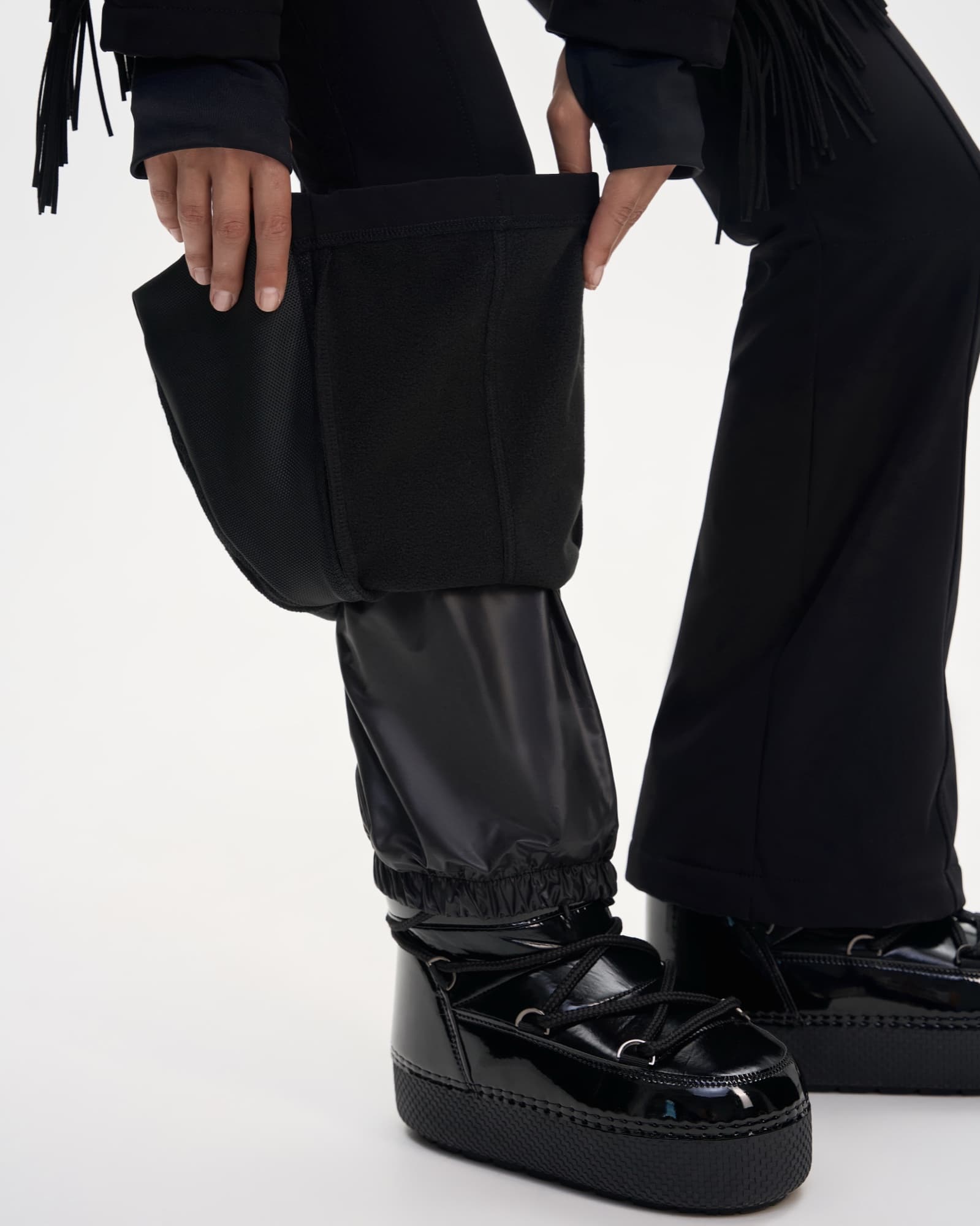 Ski jumpsuit AW.1 Black with fringe