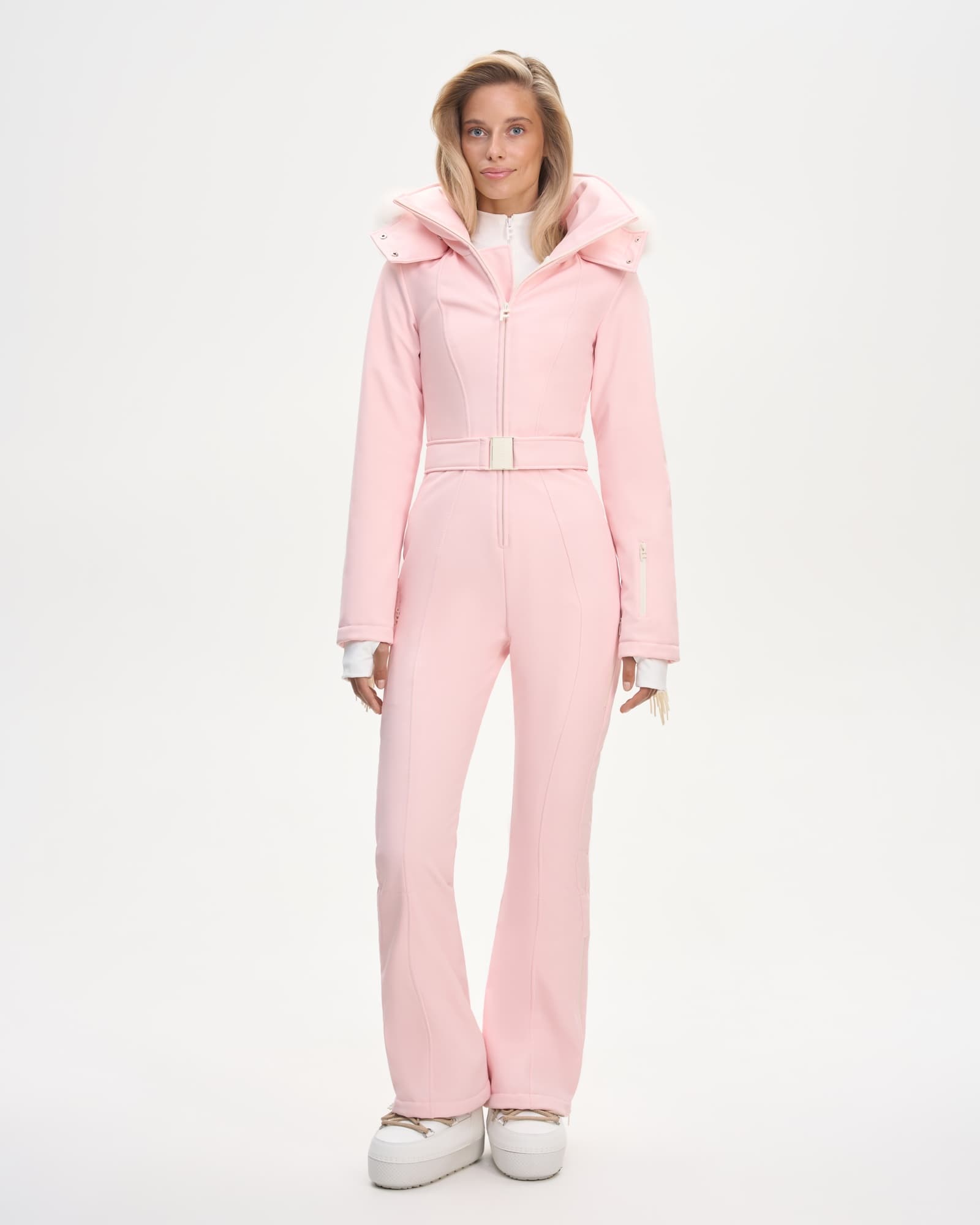 Ski jumpsuit AW.1 Pink with fringe